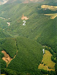 Luftbild von der  Linken Mhle und Ehrenburg